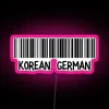 Korean German Korea Germany RGB Neon Sign