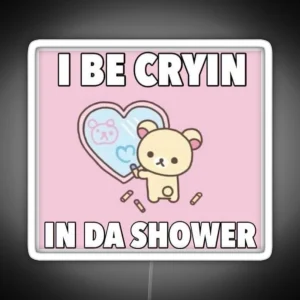 Korilakkuma Crying In The Shower RGB Neon Sign