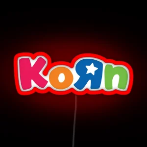 Korn Toy Font RGB Neon Sign