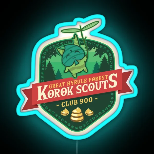 Korok Scouts RGB Neon Sign