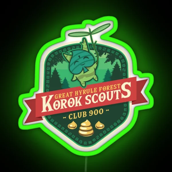 Korok Scouts RGB Neon Sign