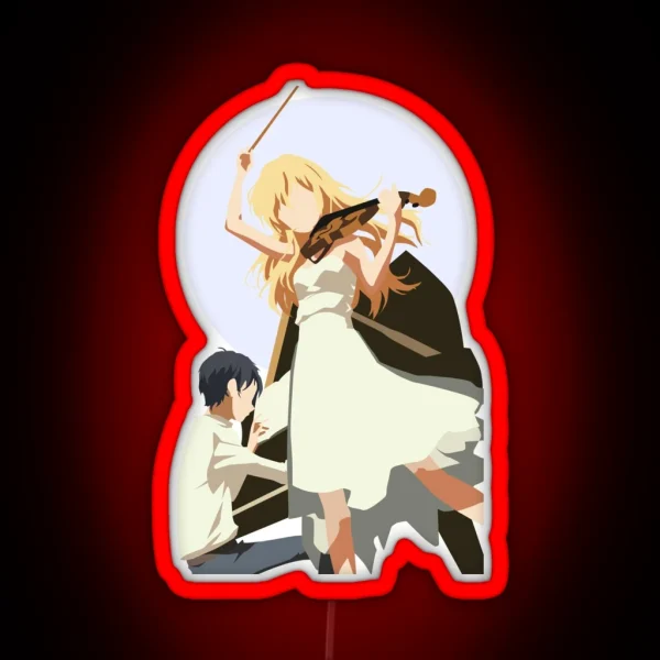 Kousei And Kaori RGB Neon Sign