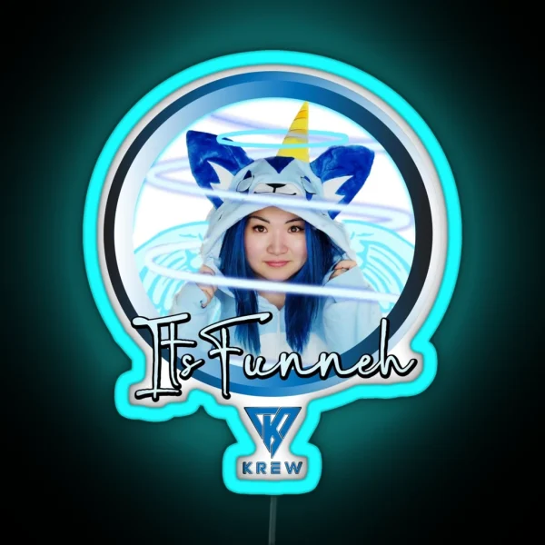 Krew Itsfunneh Funneh RGB Neon Sign