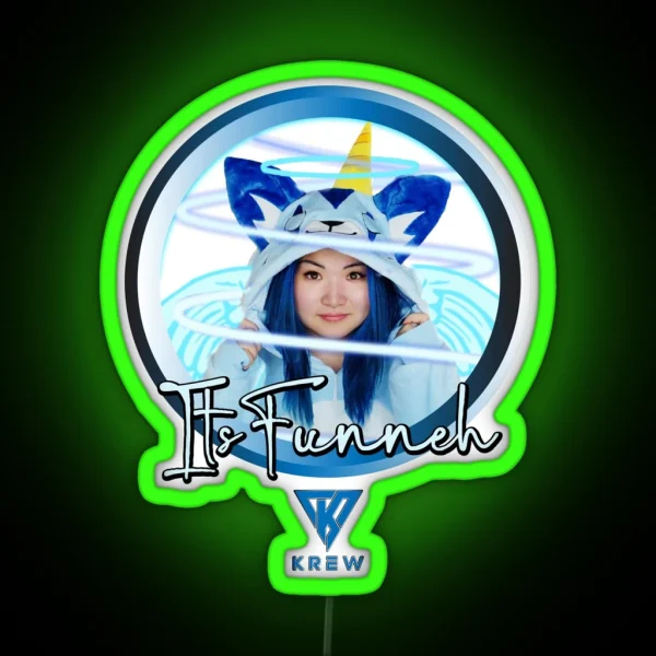 Krew Itsfunneh Funneh RGB Neon Sign