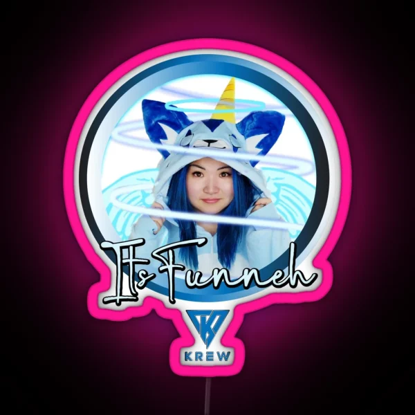 Krew Itsfunneh Funneh RGB Neon Sign