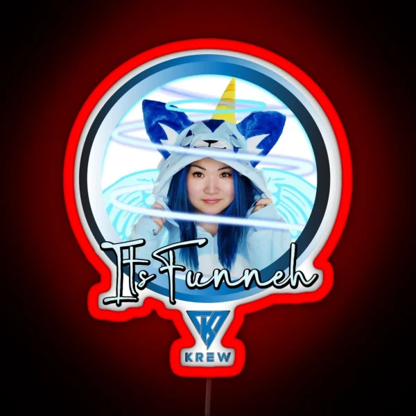 Krew Itsfunneh Funneh RGB Neon Sign