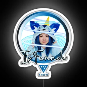 Krew Itsfunneh Funneh RGB Neon Sign