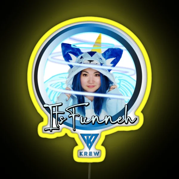 Krew Itsfunneh Funneh RGB Neon Sign