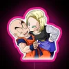 Krillin And 18 RGB Neon Sign - Image 6