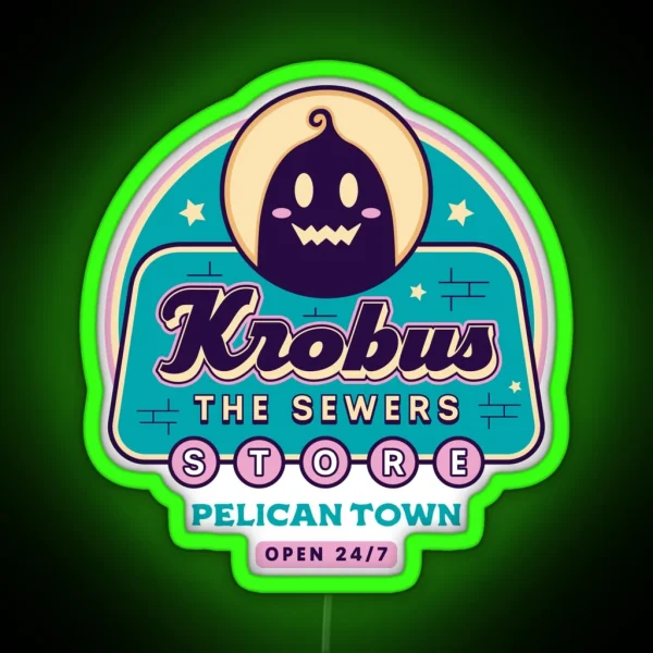 Krobus The Sewers Merchant RGB Neon Sign