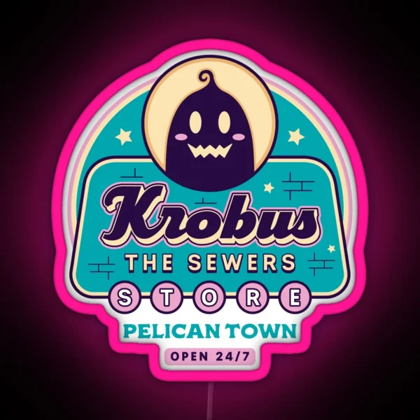 Krobus The Sewers Merchant RGB Neon Sign