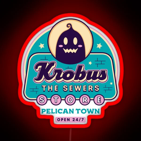 Krobus The Sewers Merchant RGB Neon Sign