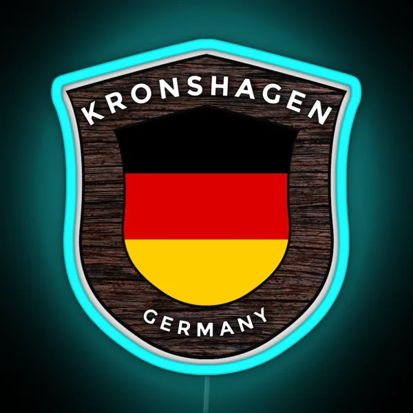 Kronshagen Germany Emblem Flag RGB Neon Sign