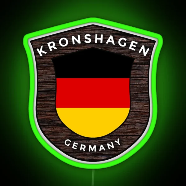 Kronshagen Germany Emblem Flag RGB Neon Sign