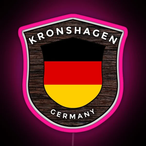 Kronshagen Germany Emblem Flag RGB Neon Sign