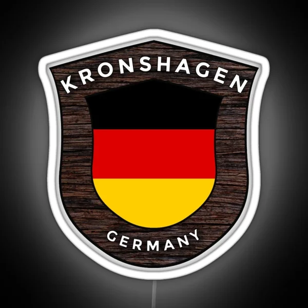 Kronshagen Germany Emblem Flag RGB Neon Sign