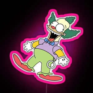 Krusty Doll Treehouse Of RGB Neon Sign