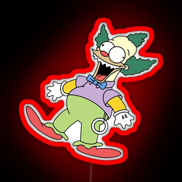 Krusty Doll Treehouse Of RGB Neon Sign