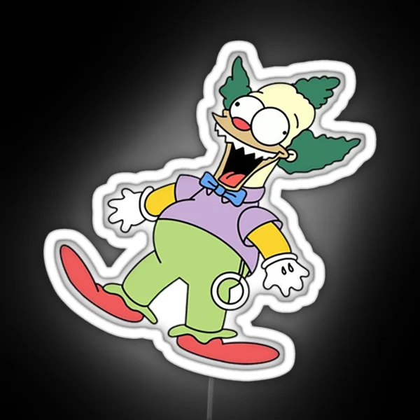 Krusty Doll Treehouse Of RGB Neon Sign