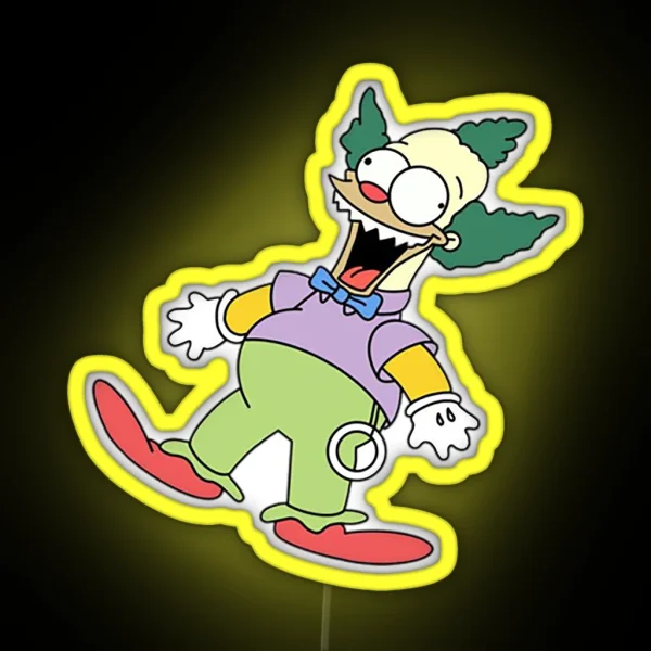 Krusty Doll Treehouse Of RGB Neon Sign
