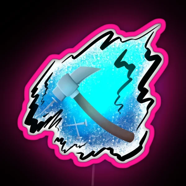 Kugisaki S Hammer And Nails RGB Neon Sign
