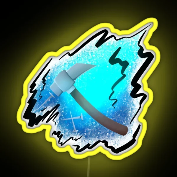 Kugisaki S Hammer And Nails RGB Neon Sign