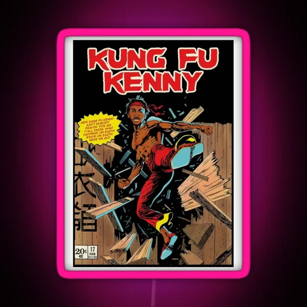 Kung Fu Kenny Poster RGB Neon Sign