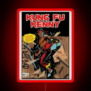 Kung Fu Kenny Poster RGB Neon Sign