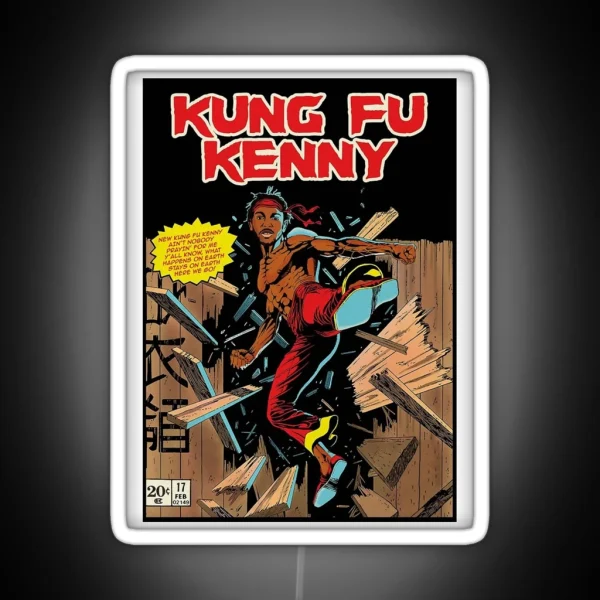 Kung Fu Kenny Poster RGB Neon Sign