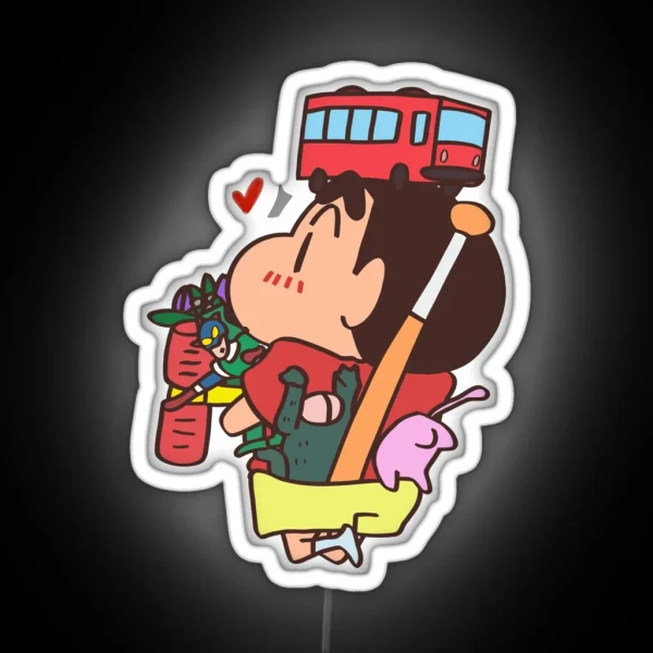 Kureyon Shin Chan Toy Lover Crayon Shin Chan RGB Neon Sign