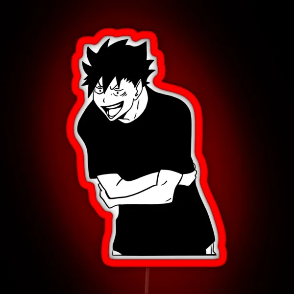 Kuroo Laughing RGB Neon Sign