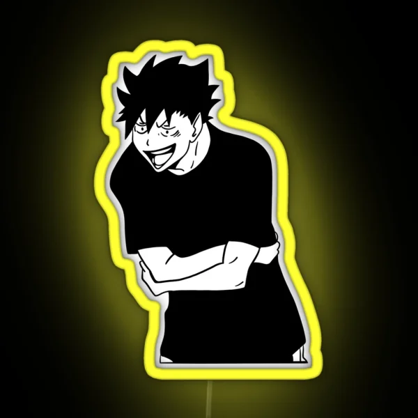 Kuroo Laughing RGB Neon Sign