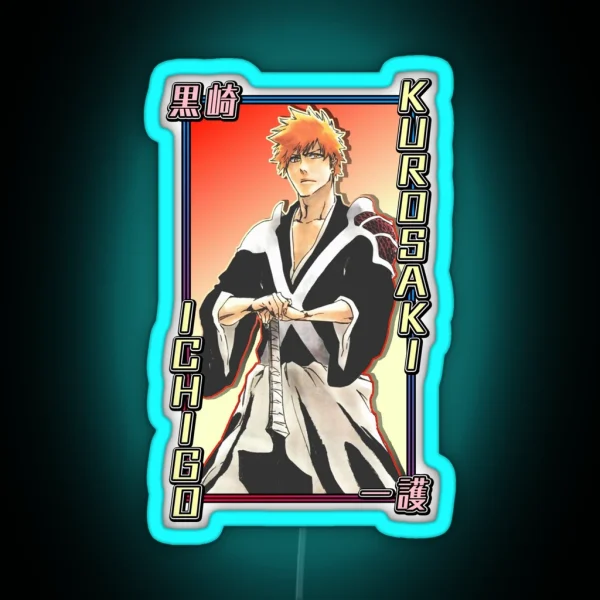 Kurosaki Ichigo RGB Neon Sign