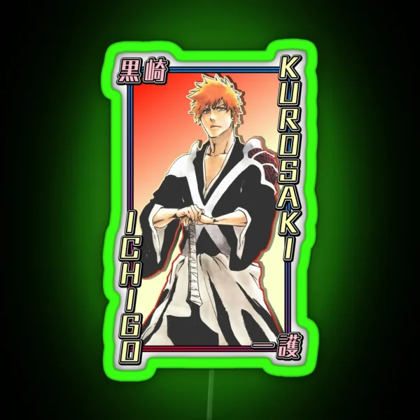 Kurosaki Ichigo RGB Neon Sign