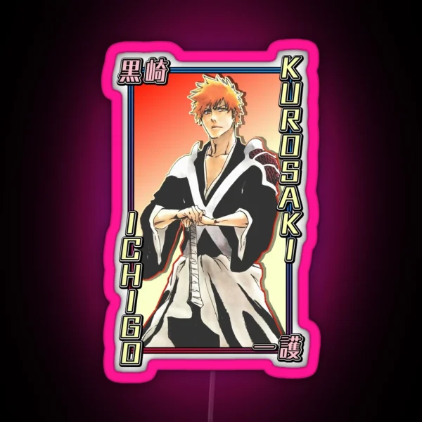 Kurosaki Ichigo RGB Neon Sign