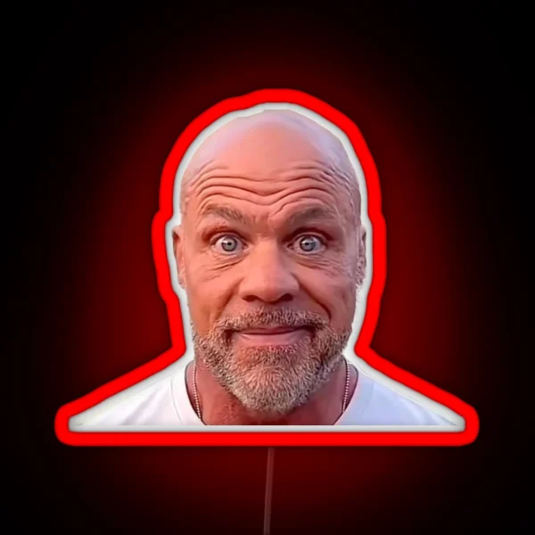 Kurt Angle 100 Yard Stare Meme RGB Neon Sign