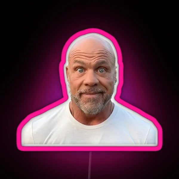 Kurt Angle Staring At Camera Tiktok Meme RGB Neon Sign