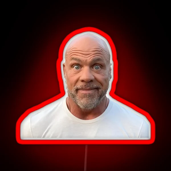 Kurt Angle Staring At Camera Tiktok Meme RGB Neon Sign