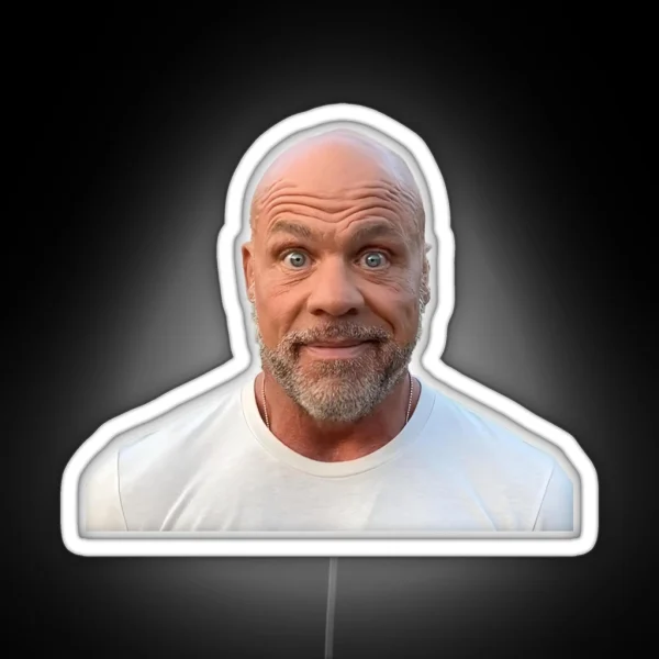 Kurt Angle Staring At Camera Tiktok Meme RGB Neon Sign