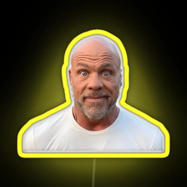 Kurt Angle Staring At Camera Tiktok Meme RGB Neon Sign