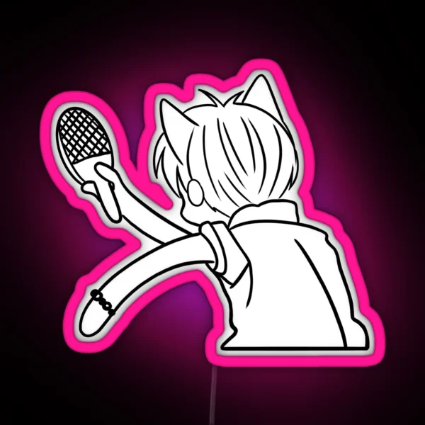 Kyo Playing Ping Pong RGB Neon Sign