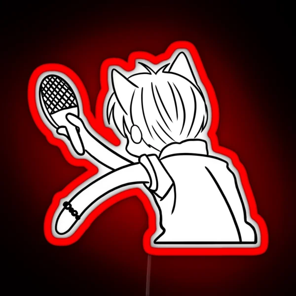 Kyo Playing Ping Pong RGB Neon Sign