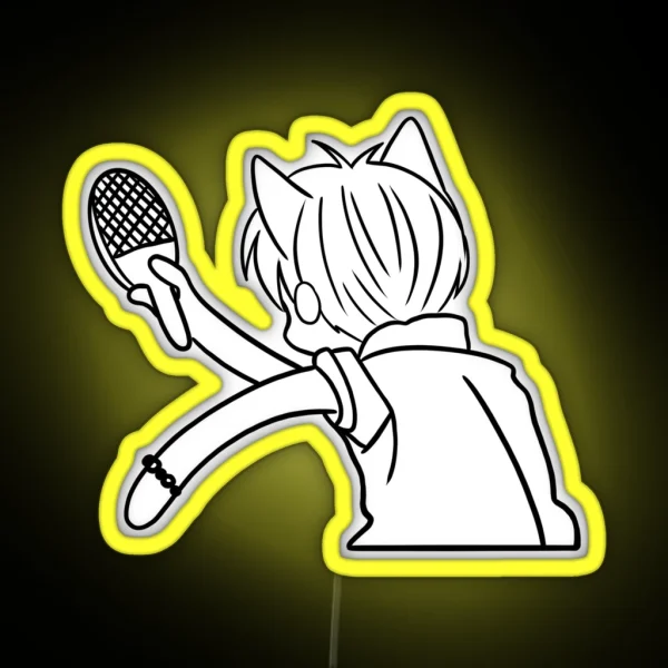 Kyo Playing Ping Pong RGB Neon Sign