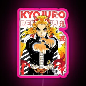 Kyojuro Rengoku Demon Slayer RGB Neon Sign