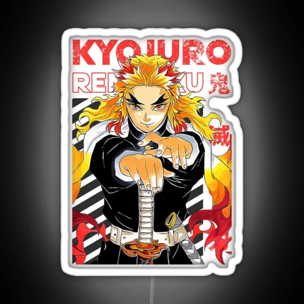 Kyojuro Rengoku Demon Slayer RGB Neon Sign