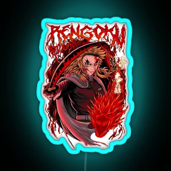 Kyojuro Rengoku RGB Neon Sign