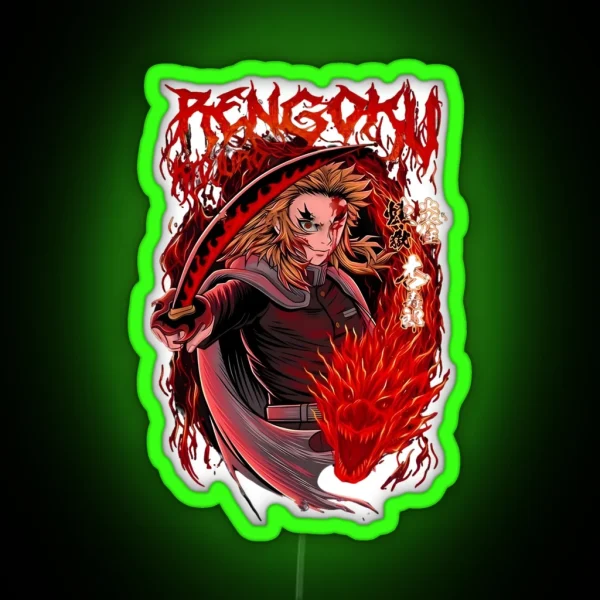 Kyojuro Rengoku RGB Neon Sign