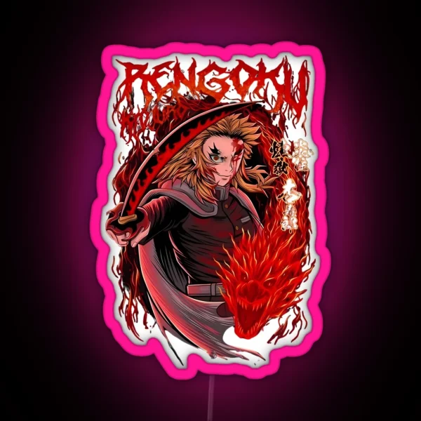 Kyojuro Rengoku RGB Neon Sign