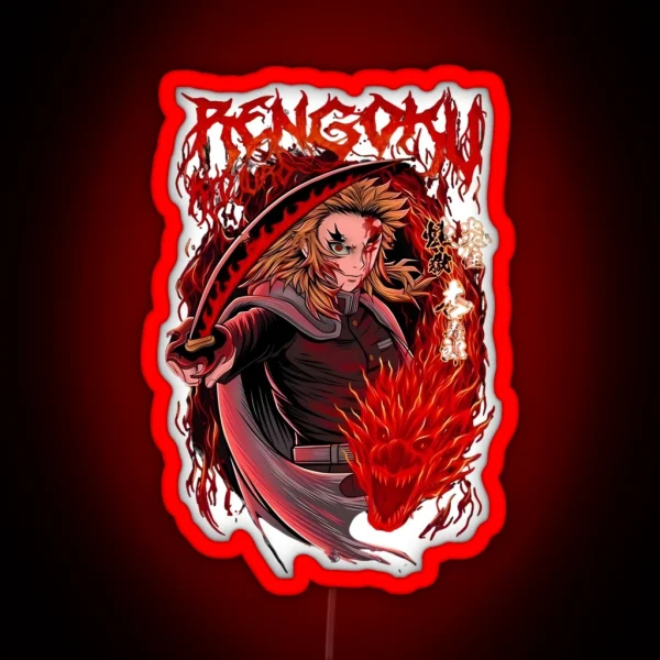 Kyojuro Rengoku RGB Neon Sign