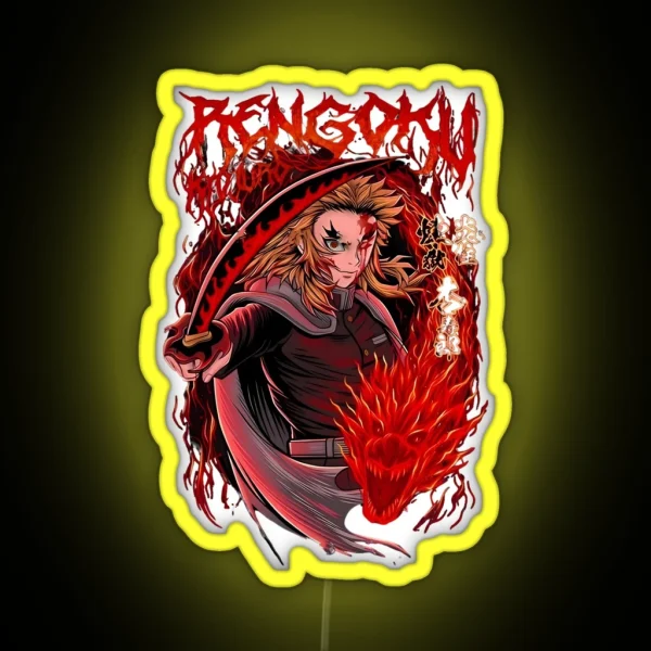 Kyojuro Rengoku RGB Neon Sign